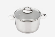 Кастрюля "Аметист" 1,5 л  (160 мм) со стеклянной крышкой