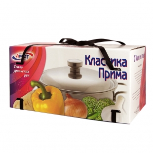 Набор посуды 10 предметов "Классика-ПРИМА" со стеклянными крышками